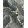 925 Sterling Silver Gold Plated Part Cz Ring Size 9