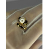 925 STERLING SILVER GOLD PLATED PEARL RING SIZE ADJUSTABLE