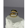 925 STERLING SILVER GOLD PLATED PEARL RING SIZE ADJUSTABLE