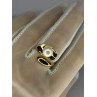 925 STERLING SILVER GOLD PLATED PEARL RING SIZE ADJUSTABLE