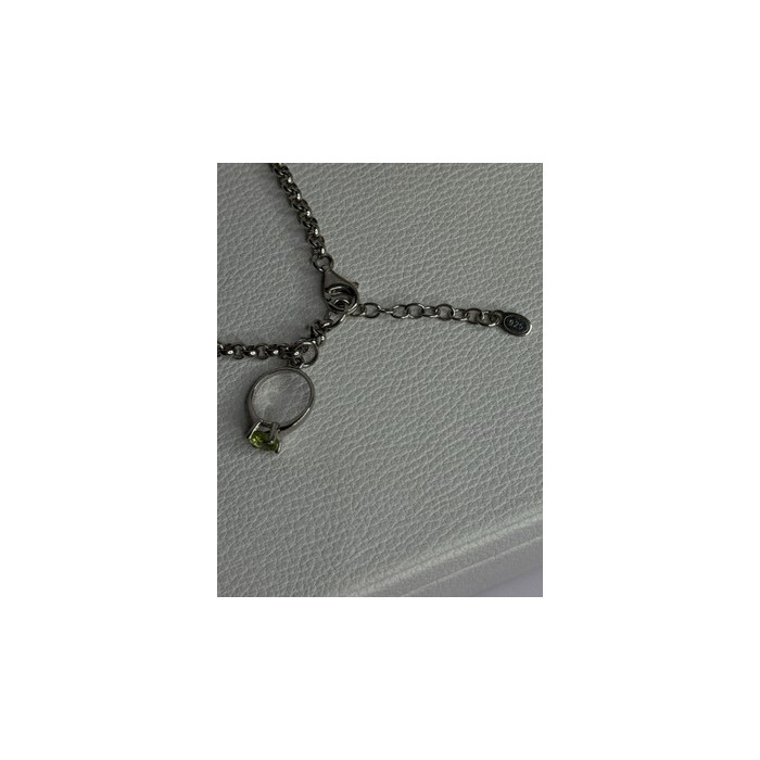 925 Sterling Silver Bracelet Multicolor Gemstones Length 8, 9 Inch