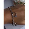 925 Sterling Silver Bracelet Multicolor Gemstones Length 8, 9 Inch