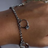 925 Sterling Silver Bracelet Multicolor Gemstones Length 8, 9 Inch