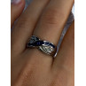 925 Sterling Silver Sapphire Ring Size 8