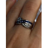 925 Sterling Silver Sapphire Ring Size 8