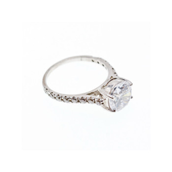 925 Sterling Silver CZ Ring Size 6.75