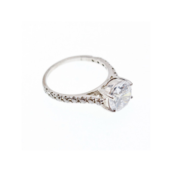 925 Sterling Silver CZ Ring Size 6.75
