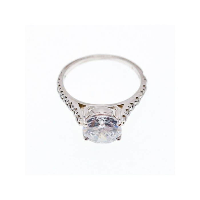 925 Sterling Silver CZ Ring Size 6.75