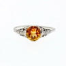 925 Sterling Silver Heliodor Ring Size 11.5