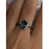 925 Sterling Silver Alexandrite & Beryl Ring Size 10.5