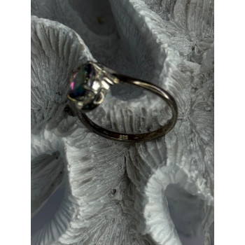 925 Sterling Silver Alexandrite & Beryl Ring Size 10.5