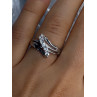 925 Sterling Silver Sun White Topaz Ring Size 6.5