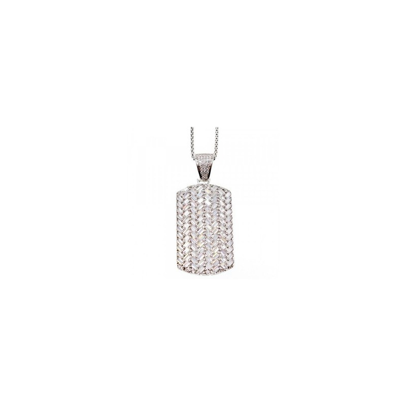 925 Sterling Silver CZ Chain with Pendant