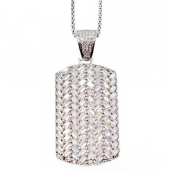 925 Sterling Silver CZ Chain With Pendant
