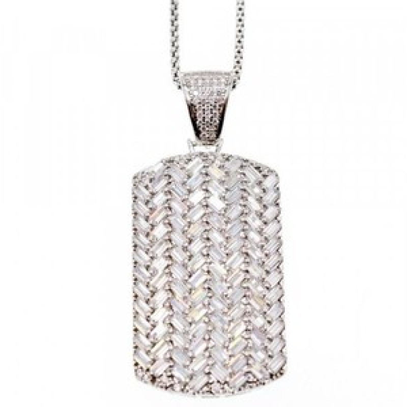 925 Sterling Silver CZ Chain With Pendant
