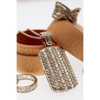925 Sterling Silver CZ Chain With Pendant