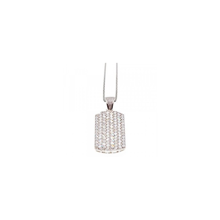 925 Sterling Silver CZ Chain with Pendant