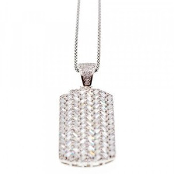 925 Sterling Silver CZ Chain With Pendant