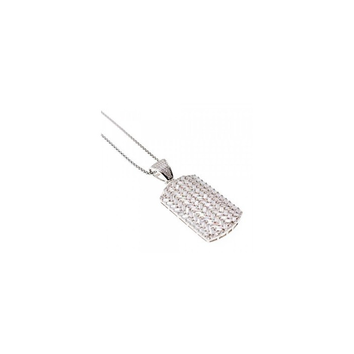 925 Sterling Silver CZ Chain with Pendant