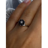 925 Sterling Silver Blue & White Sapphire Flower Ring Sizable