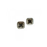 925 Sterling Silver Black Spinel Stud Earrings