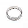 925 Sterling Silver CZ Band Ring Size 5.5; 6.5