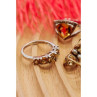 925 Sterling Silver Citrine Ring Size 7