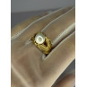 925 STERLING SILVER GOLD PLATED PEARL RING SIZE ADJUSTABLE