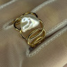 925 Sterling Silver Gold Plated Pearl  Ring Size Adjustable
