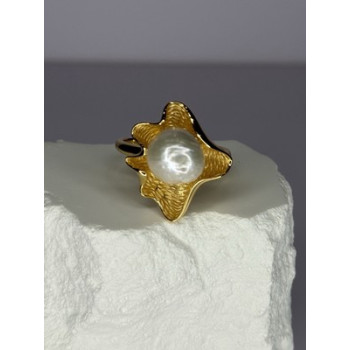 925 STERLING SILVER GOLD PLATED PEARL 