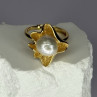 925 Sterling Silver  Gold Plated Pearl  