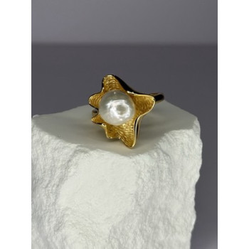 925 STERLING SILVER GOLD PLATED PEARL 