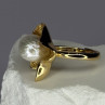 925 Sterling Silver  Gold Plated Pearl  