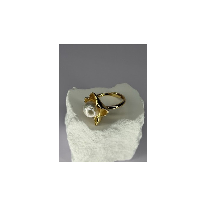 925 STERLING SILVER GOLD PLATED PEARL 