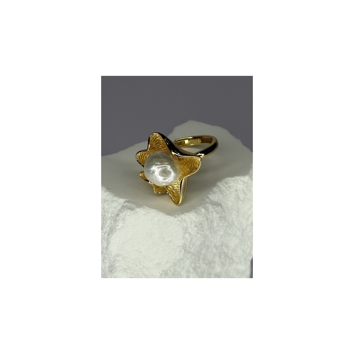 925 STERLING SILVER GOLD PLATED PEARL 