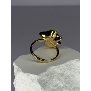 925 STERLING SILVER GOLD PLATED PEARL 