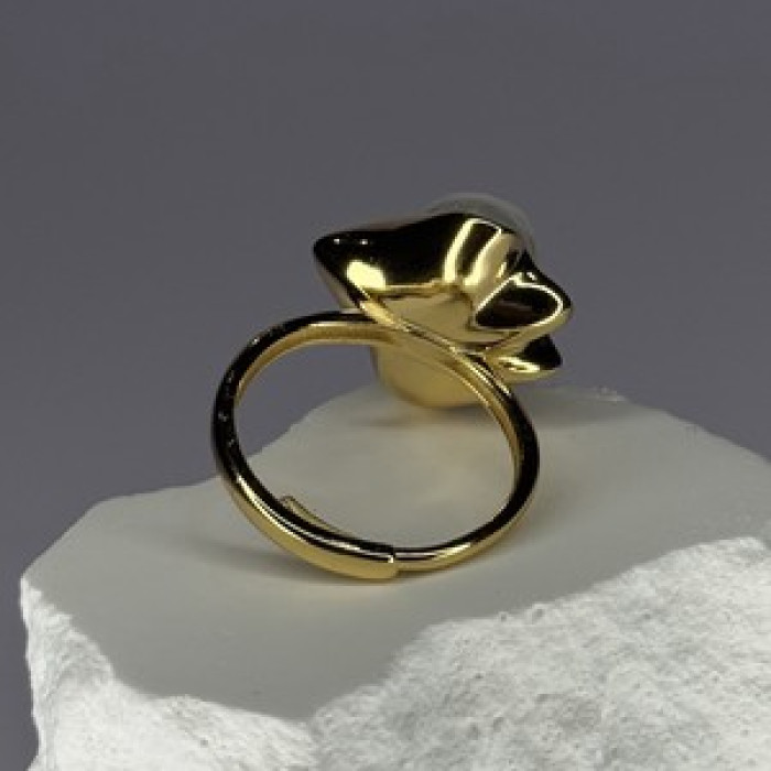 925 Sterling Silver  Gold Plated Pearl  