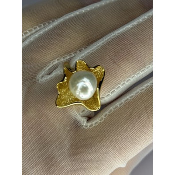 925 STERLING SILVER GOLD PLATED PEARL 
