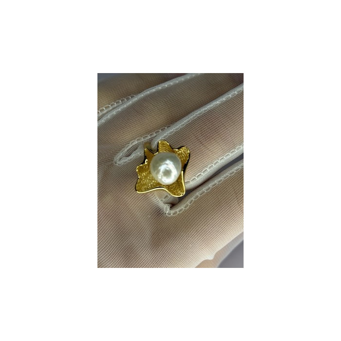 925 STERLING SILVER GOLD PLATED PEARL 