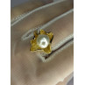 925 STERLING SILVER GOLD PLATED PEARL 