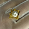 925 Sterling Silver  Gold Plated Pearl  