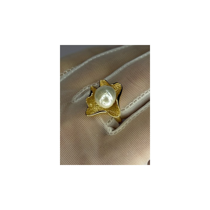 925 STERLING SILVER GOLD PLATED PEARL 