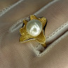 925 Sterling Silver  Gold Plated Pearl  