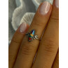 Colorful Native American 925 Sterling Silver Multi Gemstone Ring Size 5