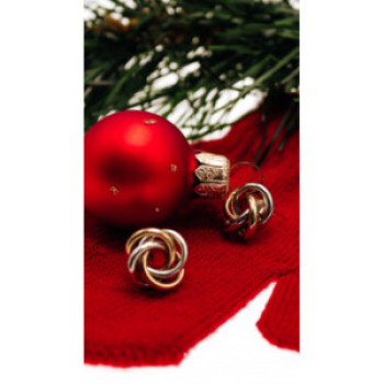 14K White & Yellow Gold Earrings
