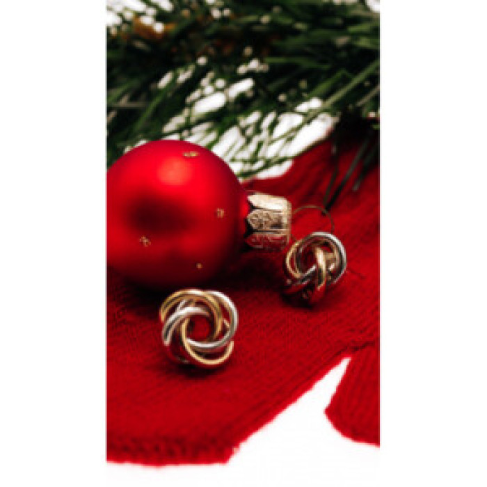 14K White & Yellow Gold Earrings