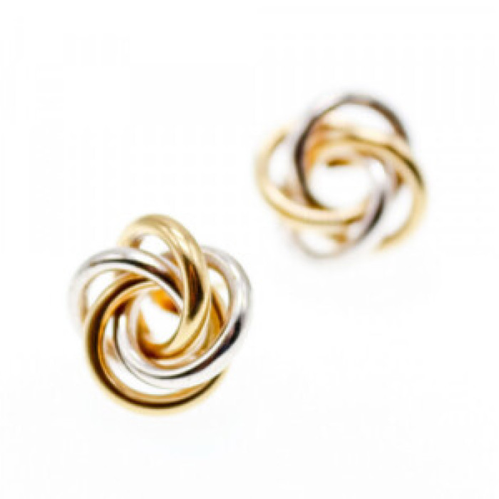 14K White & Yellow Gold Earrings