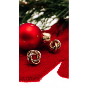 14K White & Yellow Gold Earrings