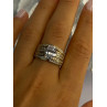 Beautiful 925 Sterling Silver Gold Plated CZ Ring Size 9