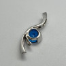 925 Sterling Silver CZ Pendant Lenght 45 mm